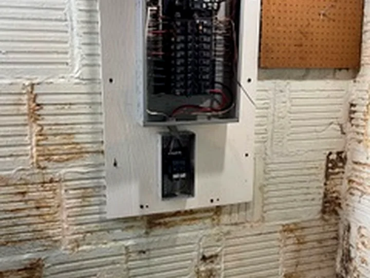 Electrical Sub-Panel & Dedicated Outlet project photo by Sferra Waterproofing